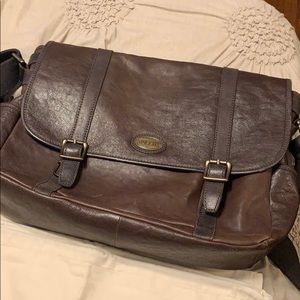Genuine Leather Fossil Messenger Bag